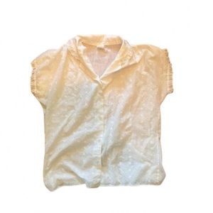 Vintage Eyelet White Blouse